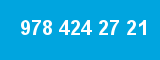 978 424 27 21 978 424 27 21